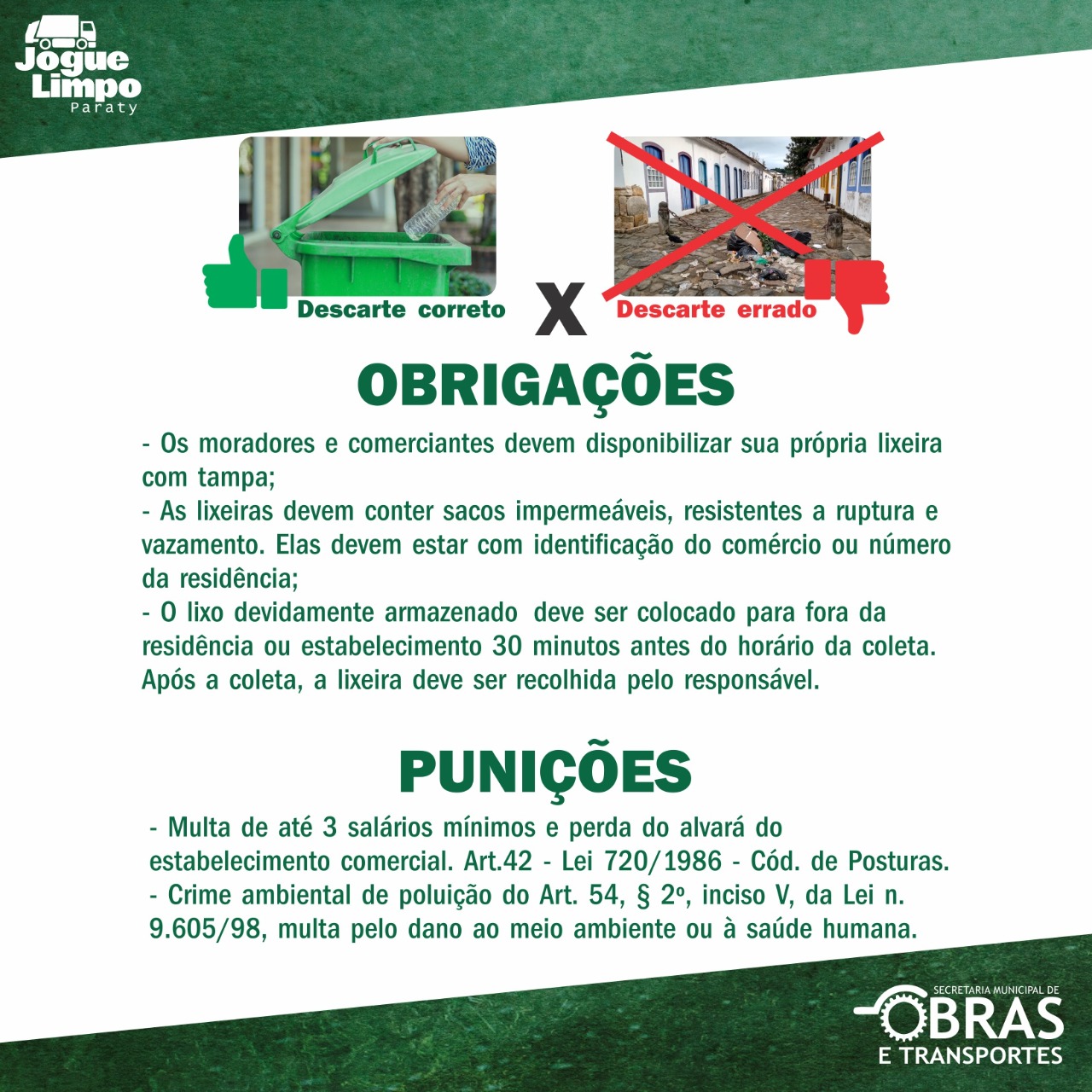 Atual propaganda do Programa Jogue Limpo.